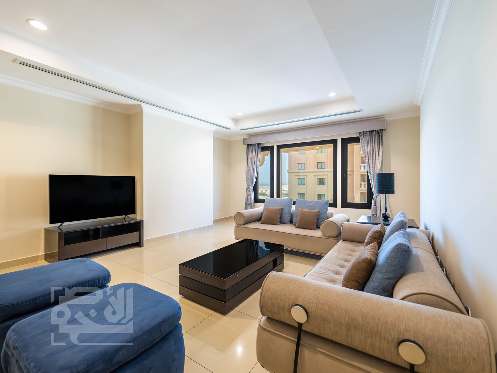 Fully Furnished 1-BHK + Office | Qatar Cool Included